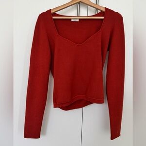 Wilfred Rust Knit Top